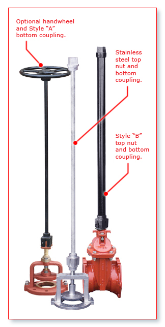 Valve Extension Stems (Round) - Trumbull Manufacturing